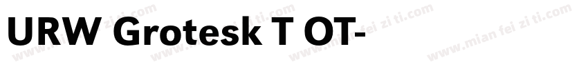 URW Grotesk T OT字体转换